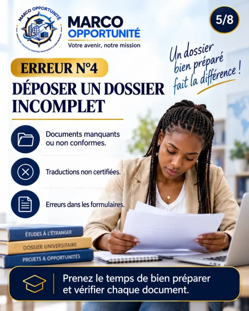 Conseil Marco Opportunité : déposer un dossier complet